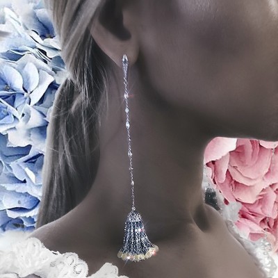 Золотые серьги с кисточками KOJEWELRY™ 4889 Золотые серьги с кисточками KOJEWELRY™ 4889