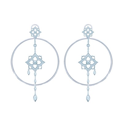 Серьги-обручи Гортензия KOJEWELRY™ 610002 Серьги-обручи Гортензия KOJEWELRY™ 610002