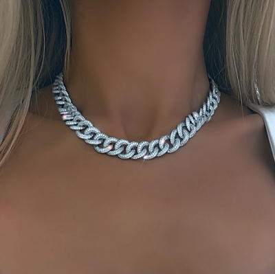 Колье PAVE CHAINS 12mm серебро 925 KOJEWELRY™ 20100 Колье PAVE CHAINS 12mm серебро 925 KOJEWELRY™ 20100