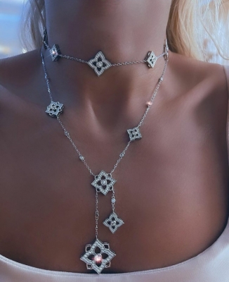 Чокер 5 FLOWERS HYDRANGEA серебро 925 KOJEWELRY™ 63700 Чокер 5 FLOWERS HYDRANGEA серебро 925 KOJEWELRY™ 63700