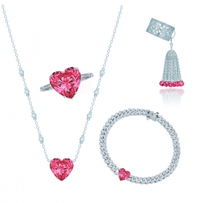 Колье Heart цвета рубин KOJEWELRY™ 610030 Колье Heart цвета рубин KOJEWELRY™ 610030