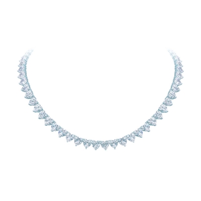 Колье Hearts, серебро 925, кубические цирконии. KOJEWELRY™ 610060 / 1 Колье Hearts, серебро 925, кубические цирконии. KOJEWELRY™ 610060 / 1