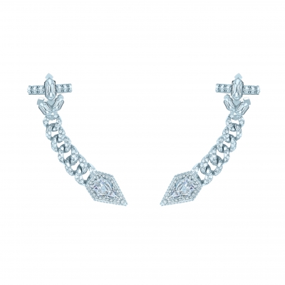 Каффы Pave Chains ft. Moi et Toi, серебро 925. KOJEWELRY ™ 610102 Каффы Pave Chains ft. Moi et Toi, серебро 925. KOJEWELRY ™ 610102
