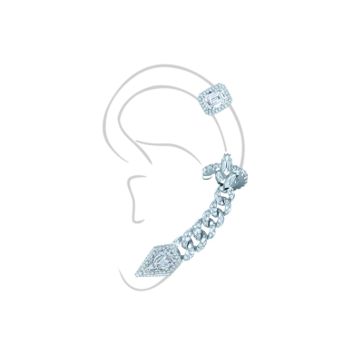 Каффы Pave Chains ft. Moi et Toi, серебро 925. KOJEWELRY ™ 610102 Каффы Pave Chains ft. Moi et Toi, серебро 925. KOJEWELRY ™ 610102